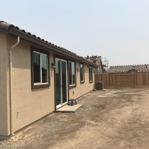 patio on new home - before