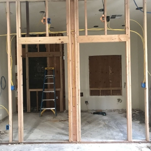 framing for office remodel